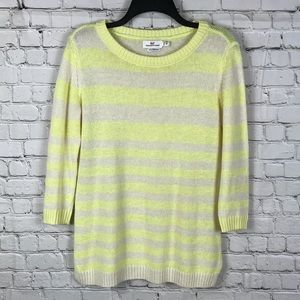 Vineyard Vines Sz XS Yellow Striped Sweater
